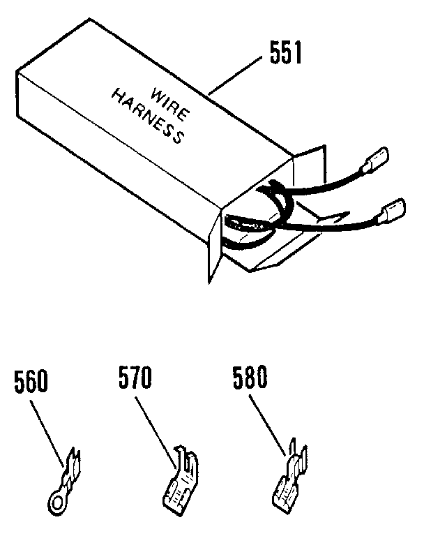 Kenmore 9119272190 wire harness and components diagram
