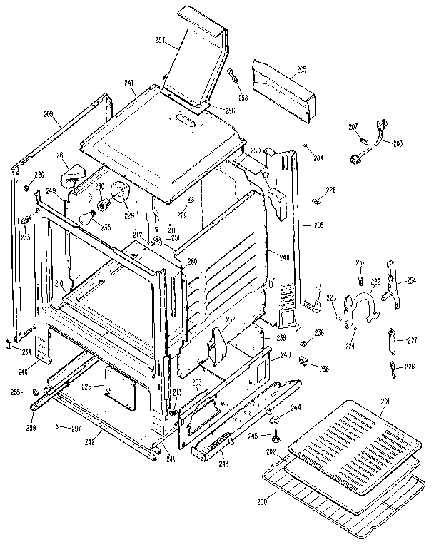 Kenmore 3627271891 cabinet diagram
