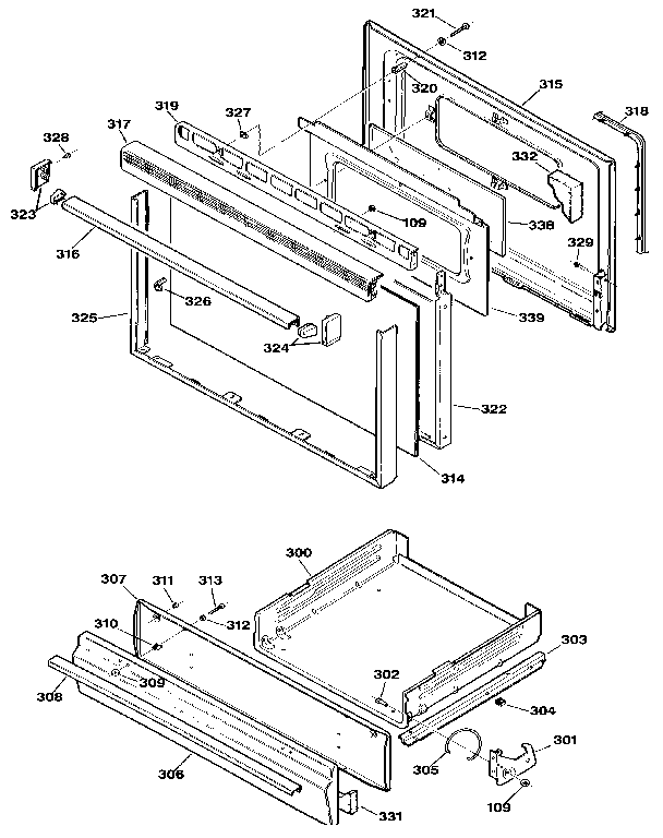 Kenmore 3627271891 door diagram