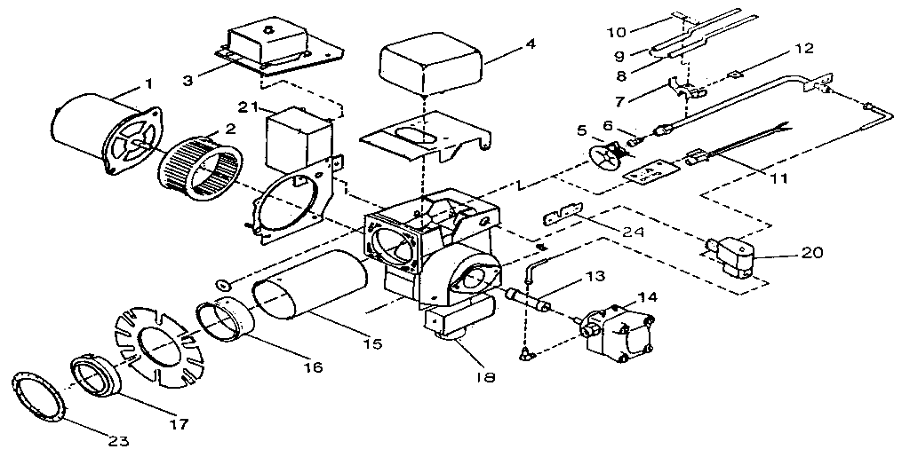 Yukon M-99-70 hs burner yukon (10160000) diagram