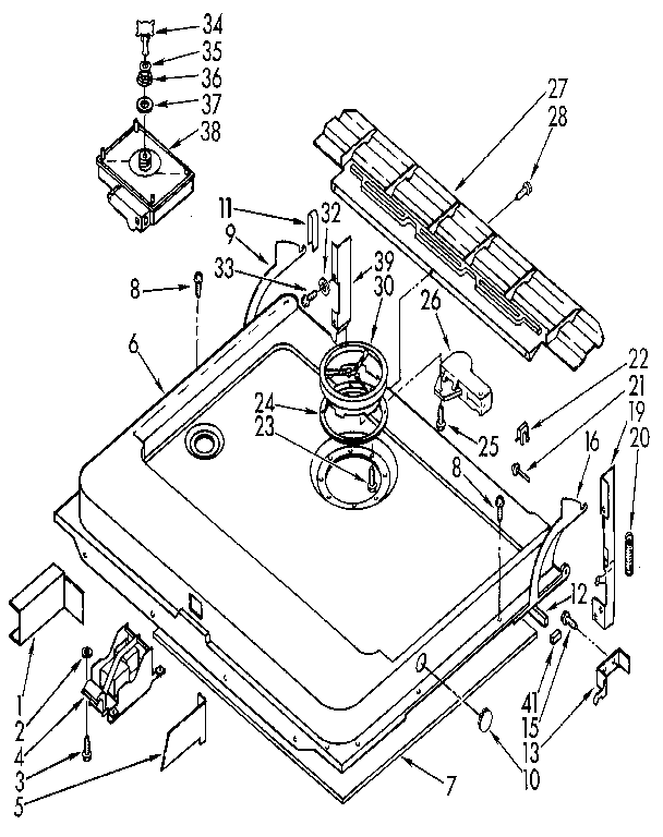 KitchenAid KUDS220T4 door and latch diagram