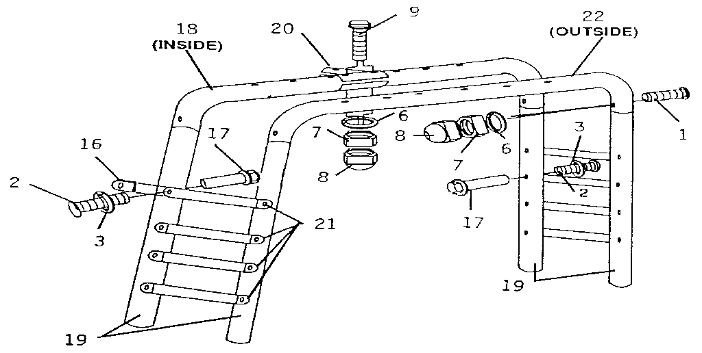 Sears 512720267 climber assembly diagram