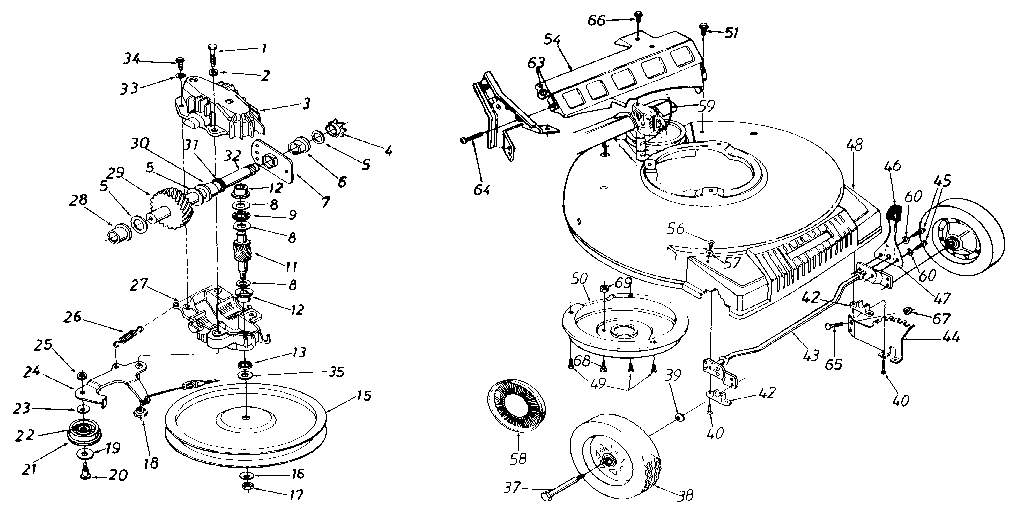Craftsman 247372550 mower deck diagram