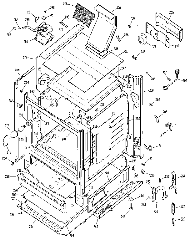Kenmore 3627332191 cabinet diagram