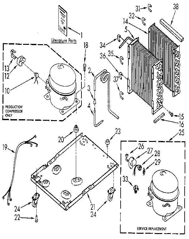 Kenmore 106855402 unit diagram