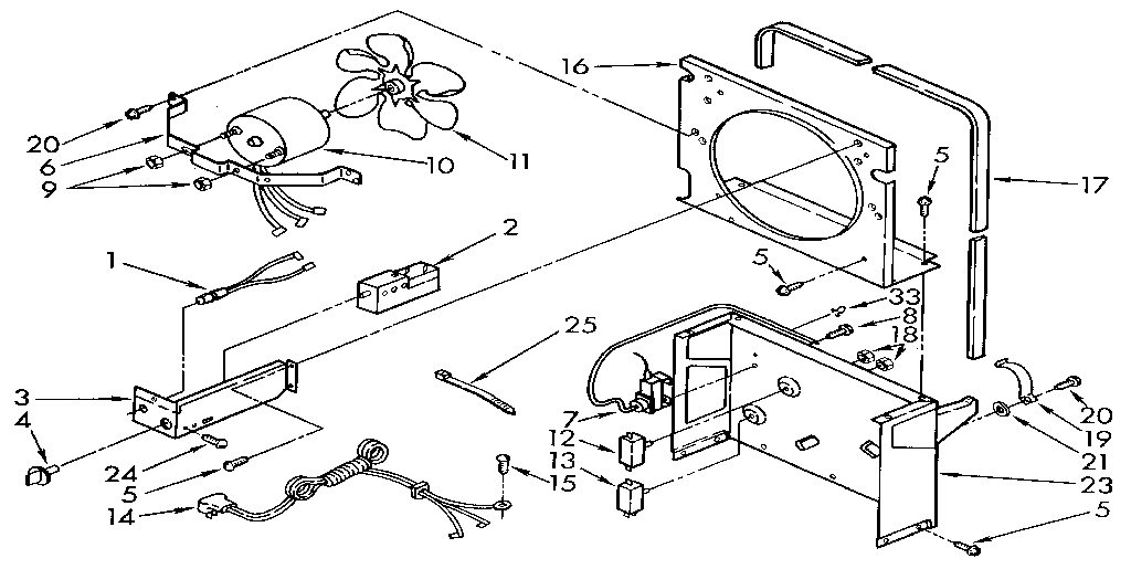 Kenmore 106855402 air flow and control diagram