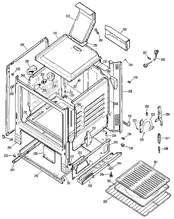 Kenmore 3627171191 cabinet diagram