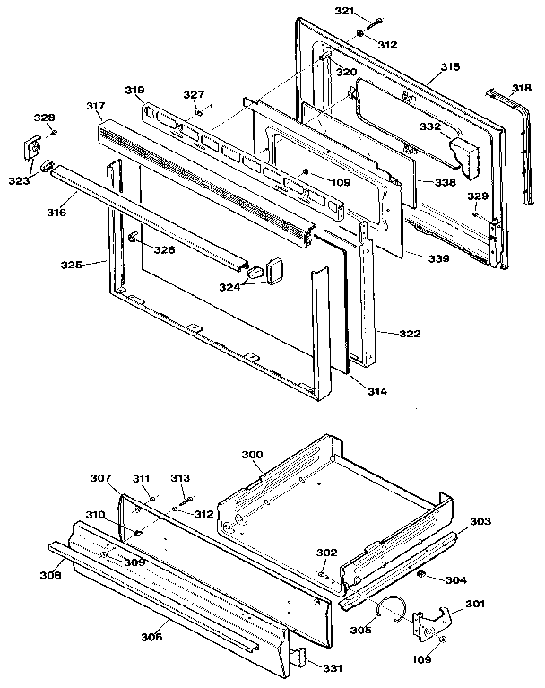 Kenmore 3627171191 door diagram