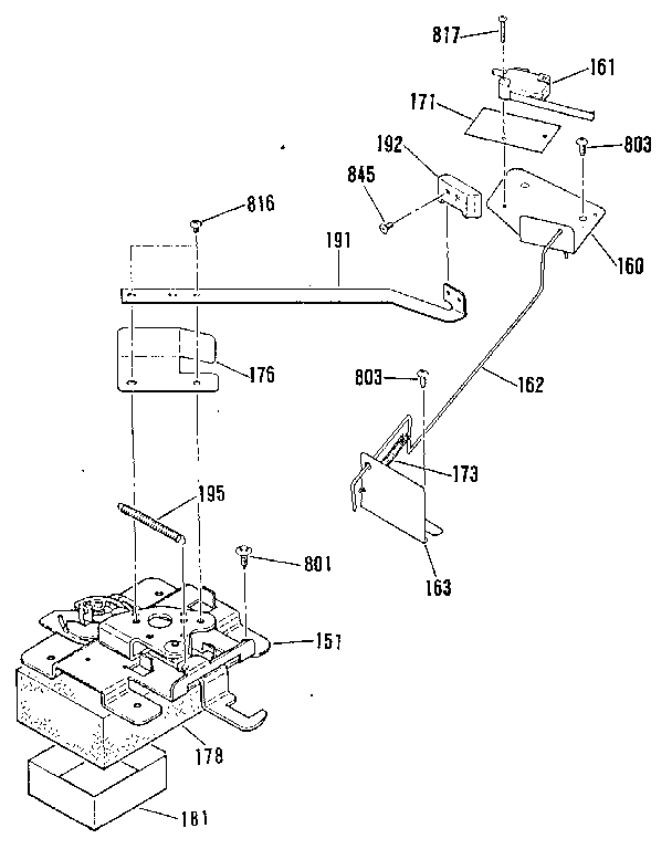 Kenmore 9119372990 power lock section diagram