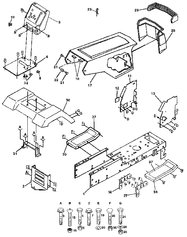 Craftsman 917255591 chassis and enclosures diagram