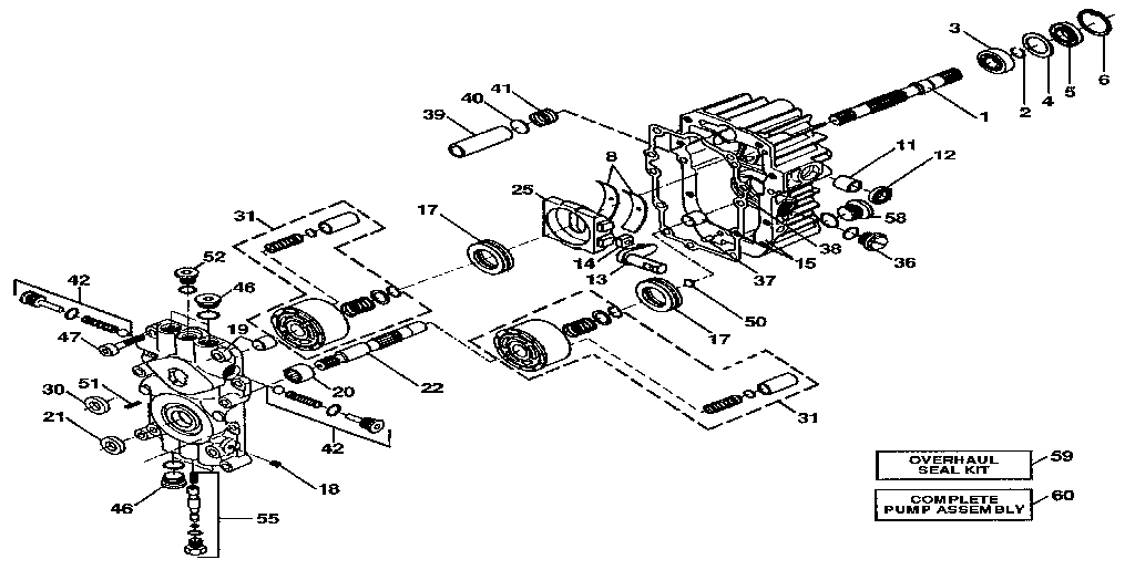 Craftsman 917255591 sunstrand pump assembly - model number bdu-10s diagram