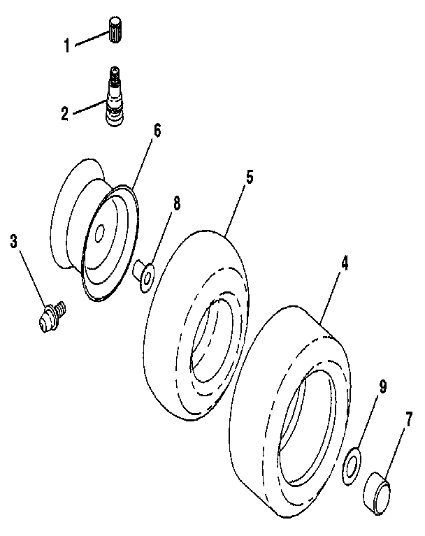 Craftsman 917256820 wheels & tires diagram