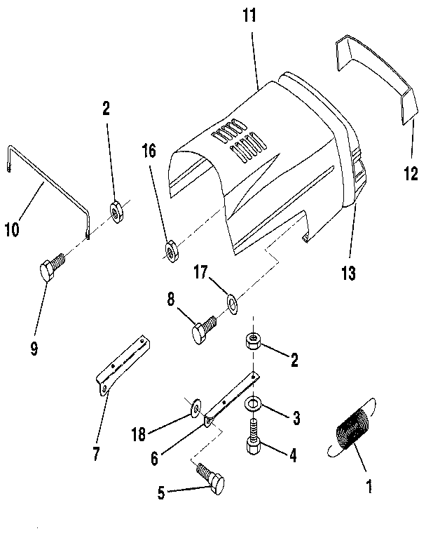Craftsman 917256820 hood diagram