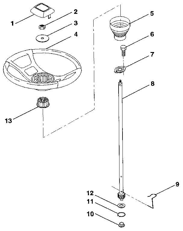 Craftsman 917256820 steering wheel diagram