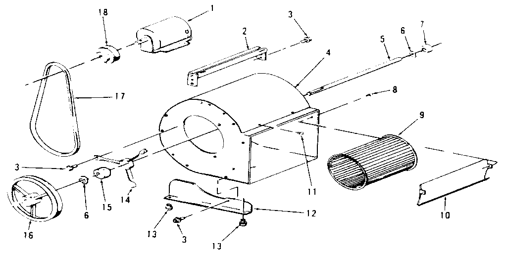 Yukon LWO-112 blower housing diagram