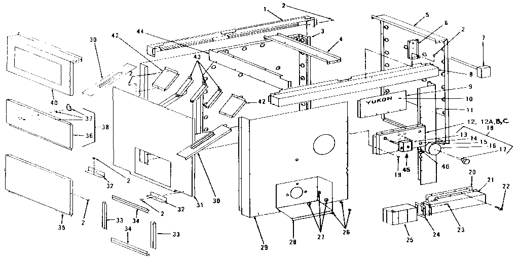 Yukon LWO-112 casing assembly diagram