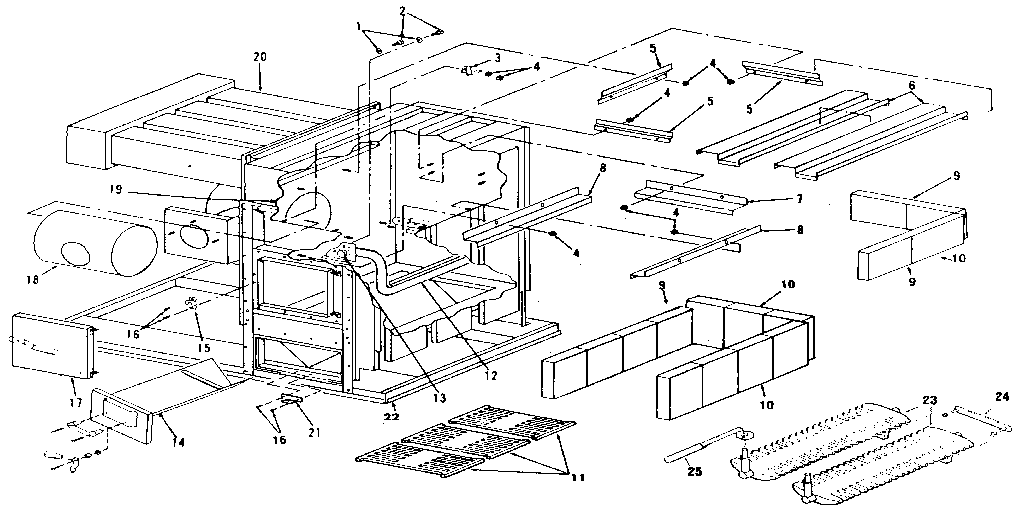 Yukon LWO-112 combustion chamber assy diagram