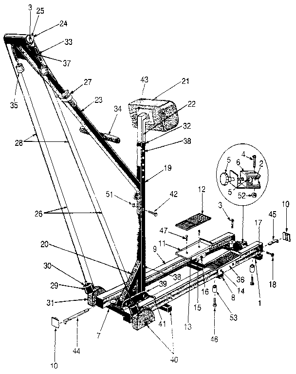 Gold's Gym E333C unit parts diagram
