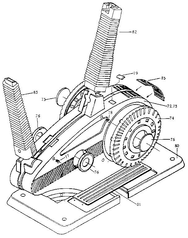 Gold's Gym E650 wheel and base cover diagram