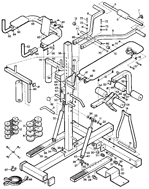 Proform PF085011 unit parts diagram
