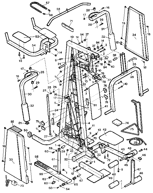 Proform PF200110 unit parts diagram