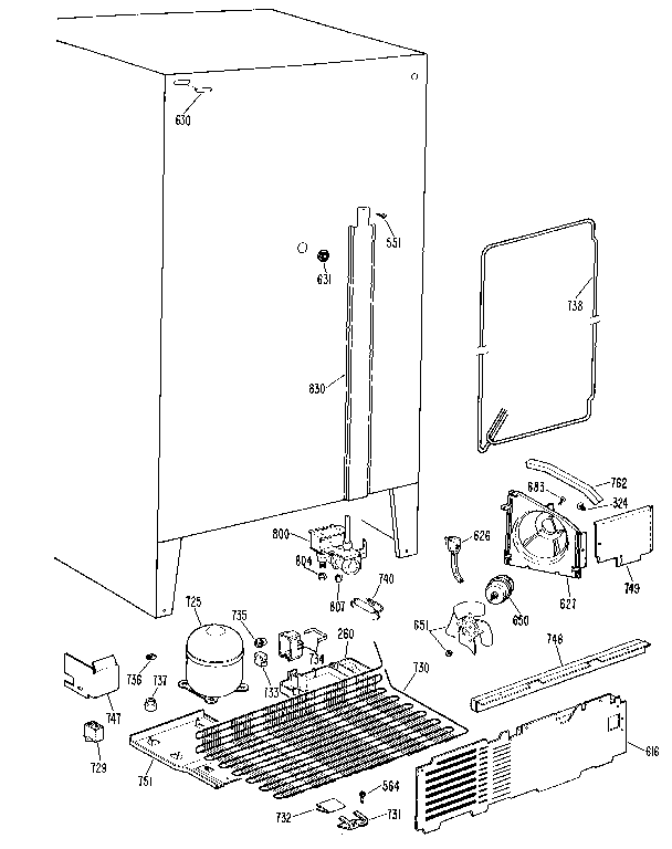 Kenmore 3639527820 unit diagram