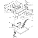Kenmore 11096282100 top and console diagram