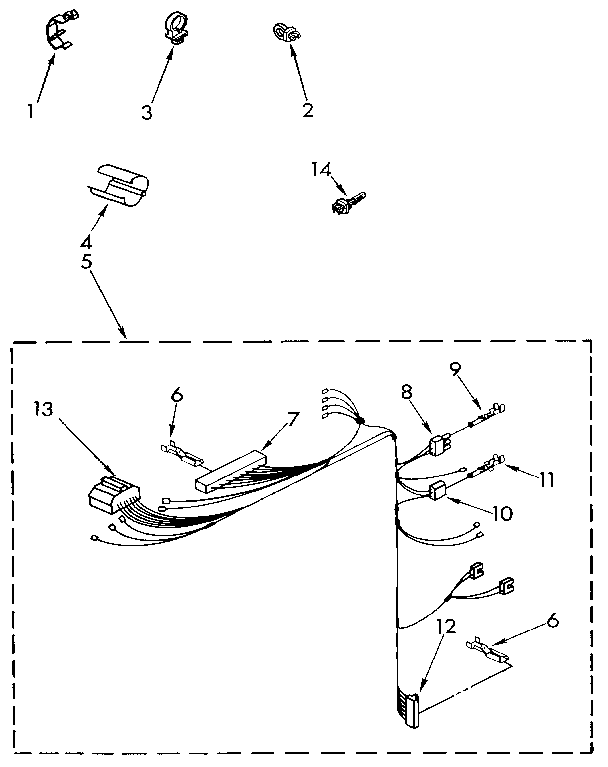 Kenmore 11092260100 wiring harness diagram