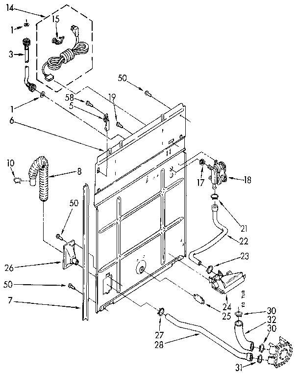 Kenmore 11091278800 rear panel diagram