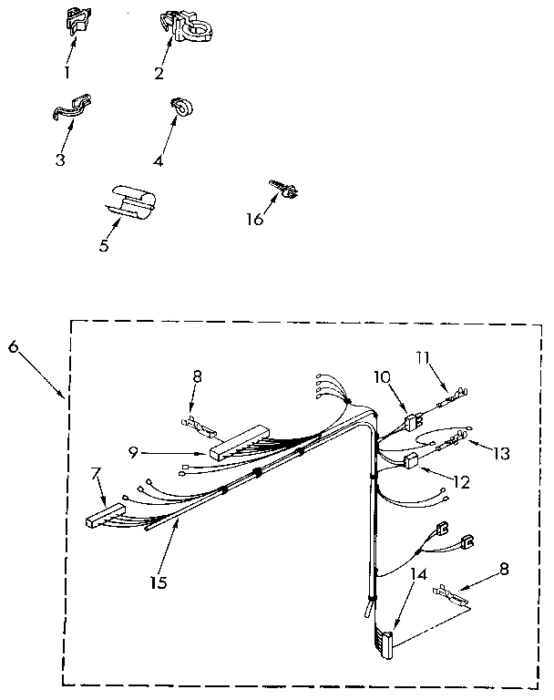Kenmore 11091278800 wiring harness diagram