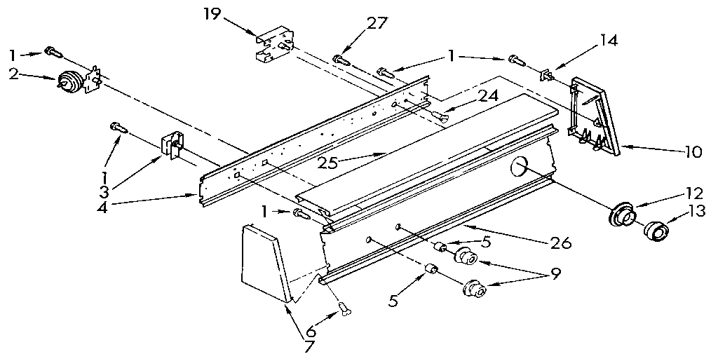 Kenmore 11091278800 control panel diagram