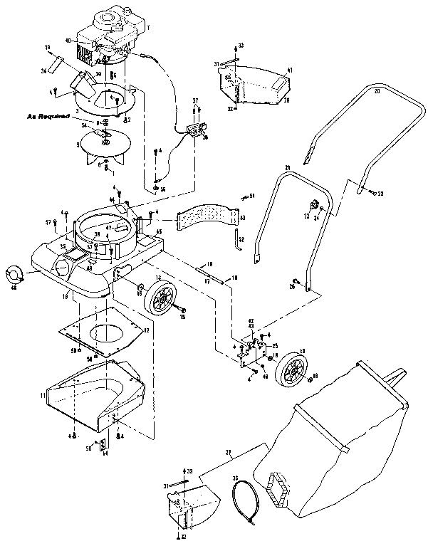 Craftsman 987799800 main assembly diagram