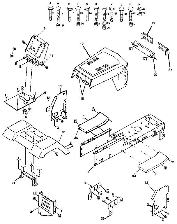 Craftsman 917257211 chassis and enclosures diagram