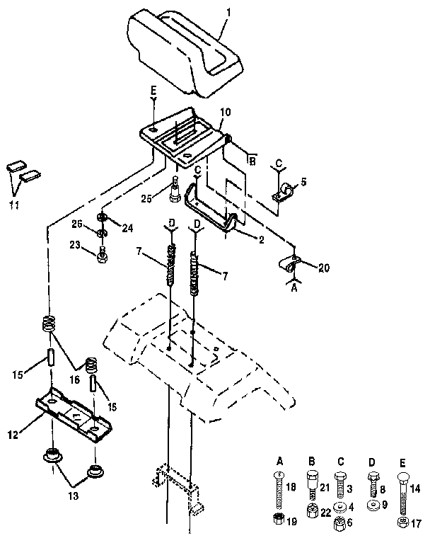 Craftsman 917257211 seat assembly diagram