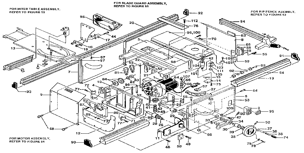 Ryobi BT3000-1987 unit parts diagram