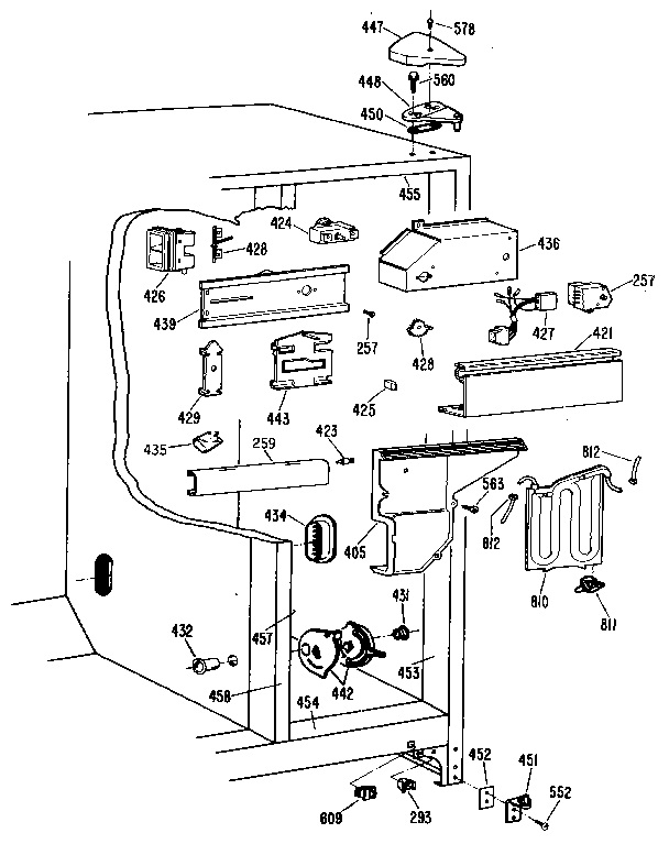 Kenmore 3639527720 fresh food section diagram