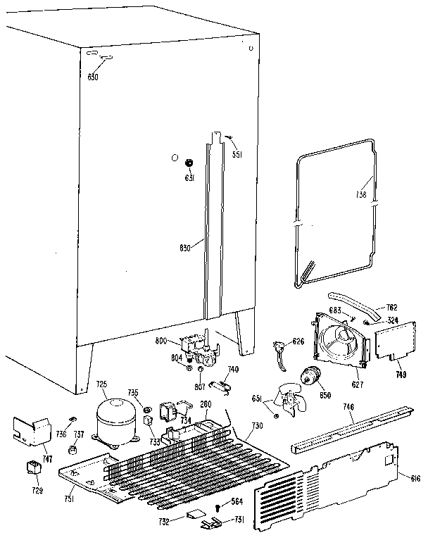 Kenmore 3639527720 unit diagram