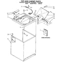 Kenmore 11092292100 top and cabinet diagram