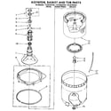 Kenmore 11092292100 agitator, basket and tub diagram