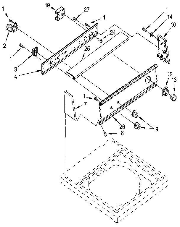 Kenmore 11092478600 console diagram