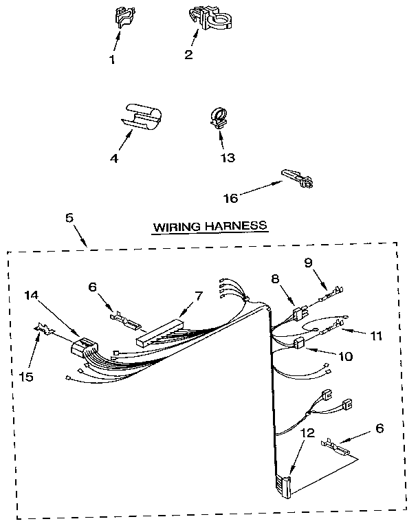 Kenmore 11092418600 wiring harness diagram