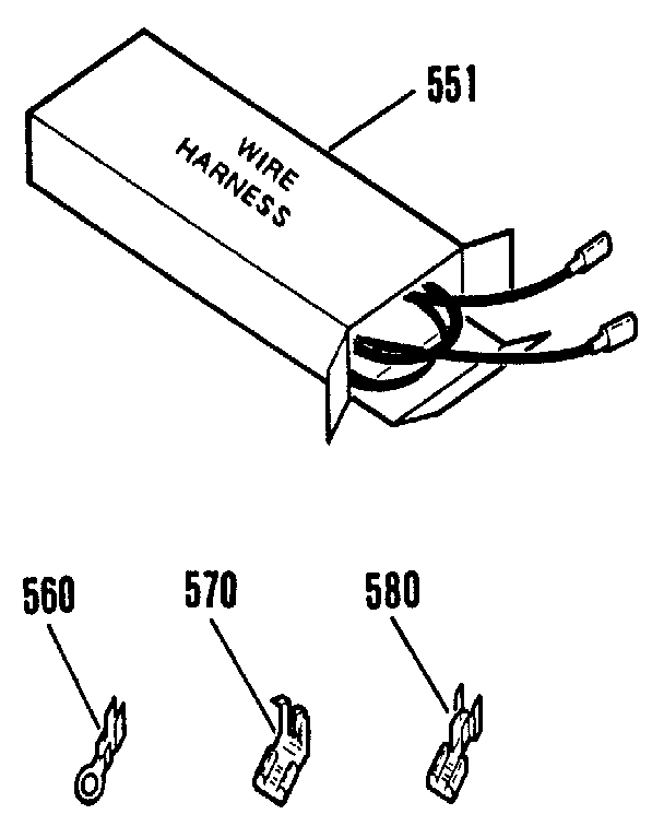 Kenmore 9119562991 wire harnesses and components diagram