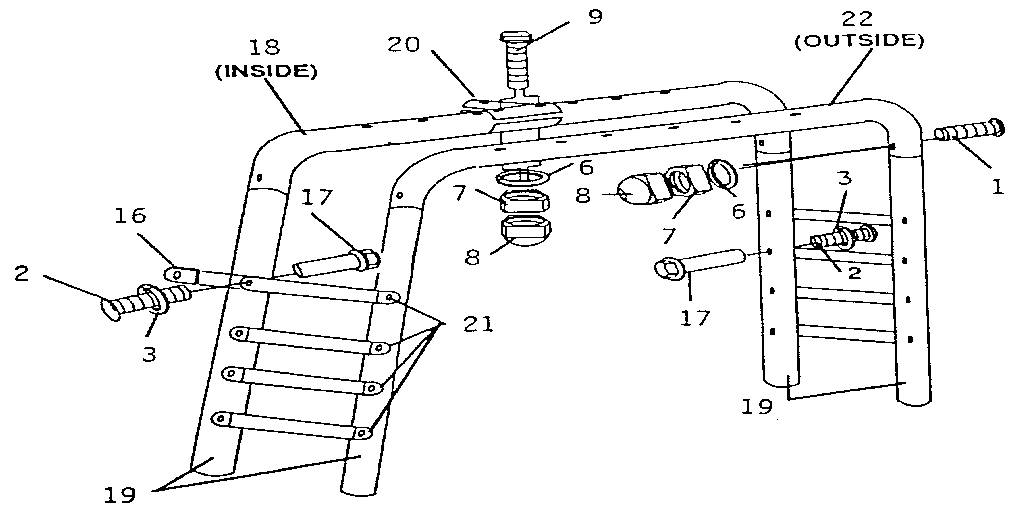 Sears 512720268 climber assembly diagram
