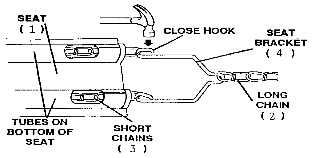 Sears 512720268 swing assembly diagram
