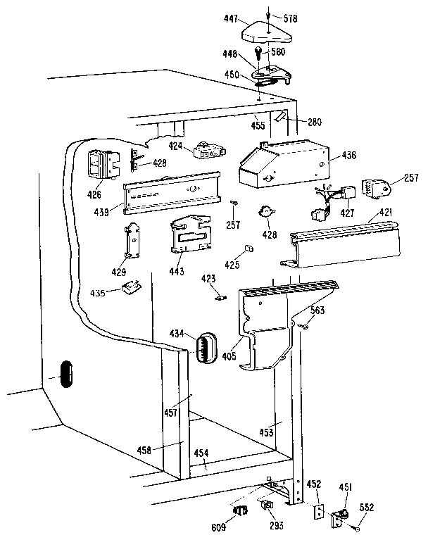 Kenmore 3639512413 fresh food section diagram