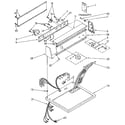 Kenmore 11097280600 top and console diagram