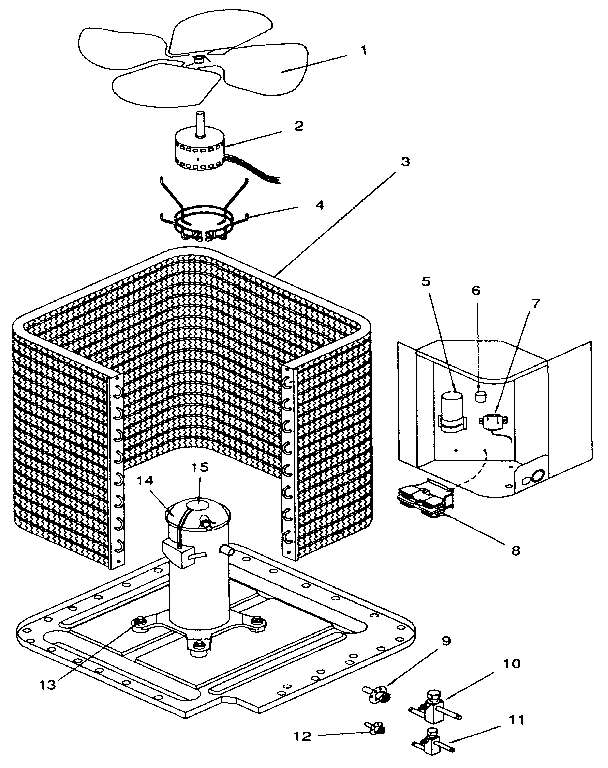 ICP CA7542VKA1 functional replacement diagram