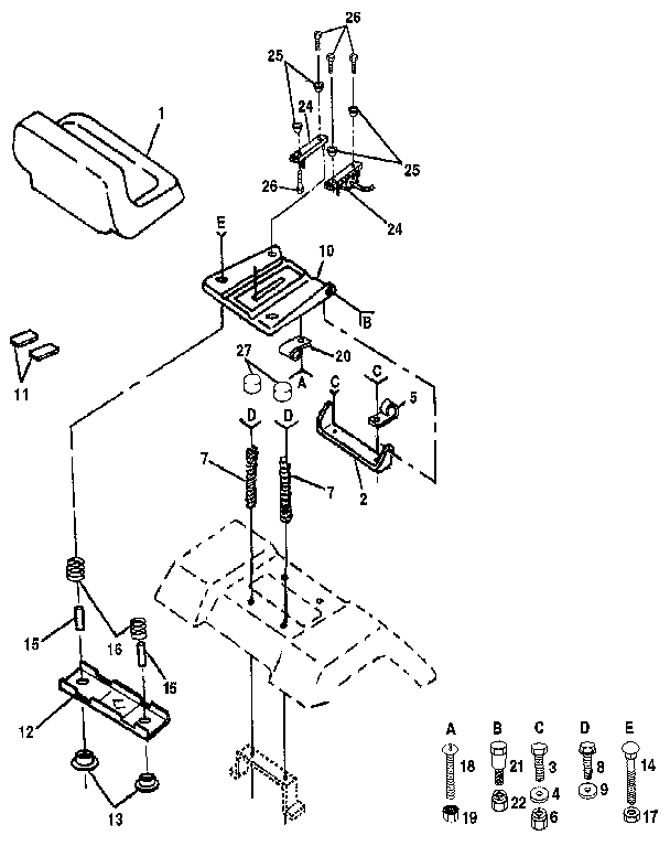 Craftsman 917255251 seat assembly diagram