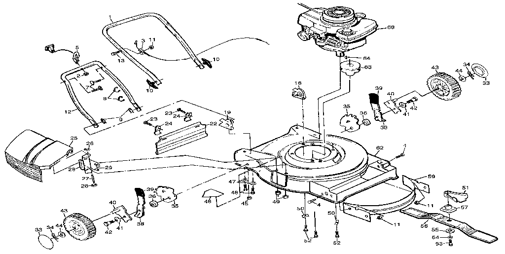 Craftsman 917378050 main frame diagram