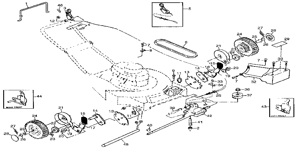 Craftsman 917378050 drive assembly diagram